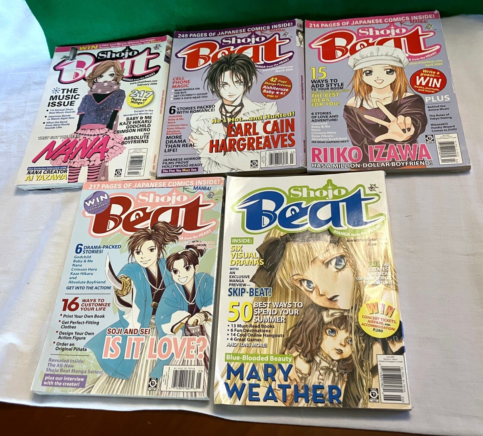 Shojo Beat Manga Magazine 2006 February March April May June