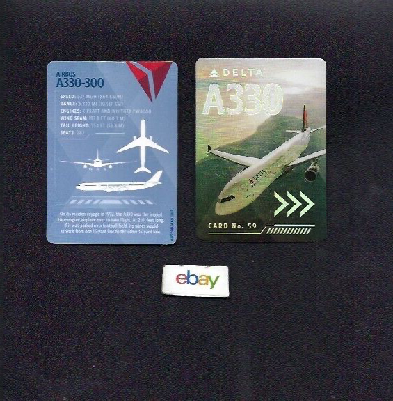 DELTA AIR LINES 2022 AIRBUS A330-300 PILOT COLLECTOR CARD #59