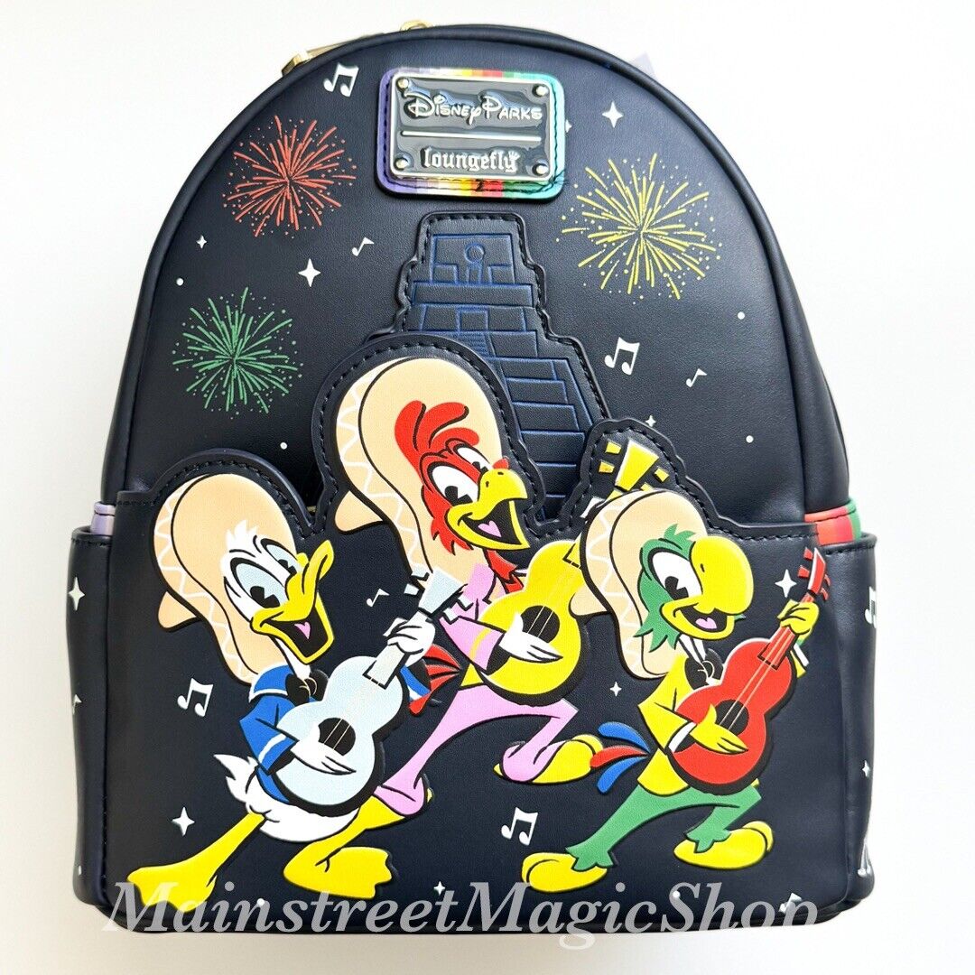 2024 Disney Parks The Three Los Tres Caballeros Loungefly mini Backpack NWT
