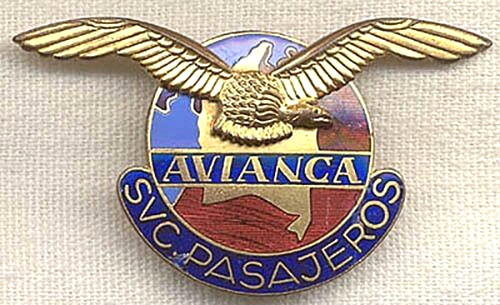 Early 1940s Avianca (Colombian Airline - Affiliate of Pan Am) Passenger Services