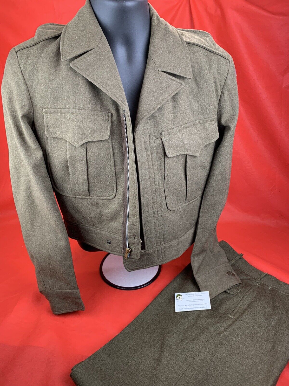 Original Post WW2 Korean War Era Ike Jacket And Trousers