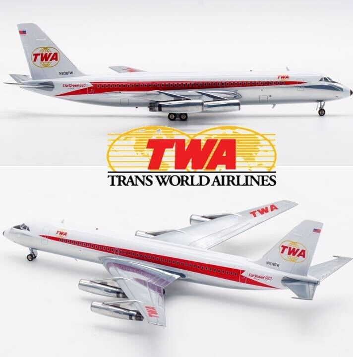 InFlight 1/200 IF880TW0129P, TWA Airlines Convair CV-880 N806TW