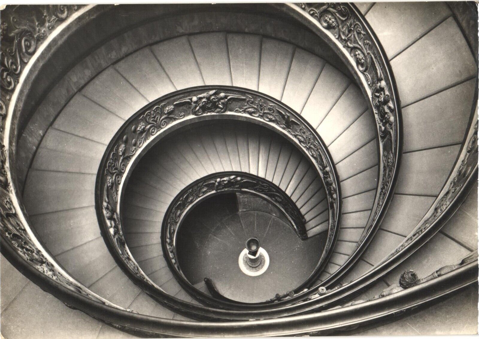 The Spiral Staircase, Sculptures\' Museum, Vatican City Postcard