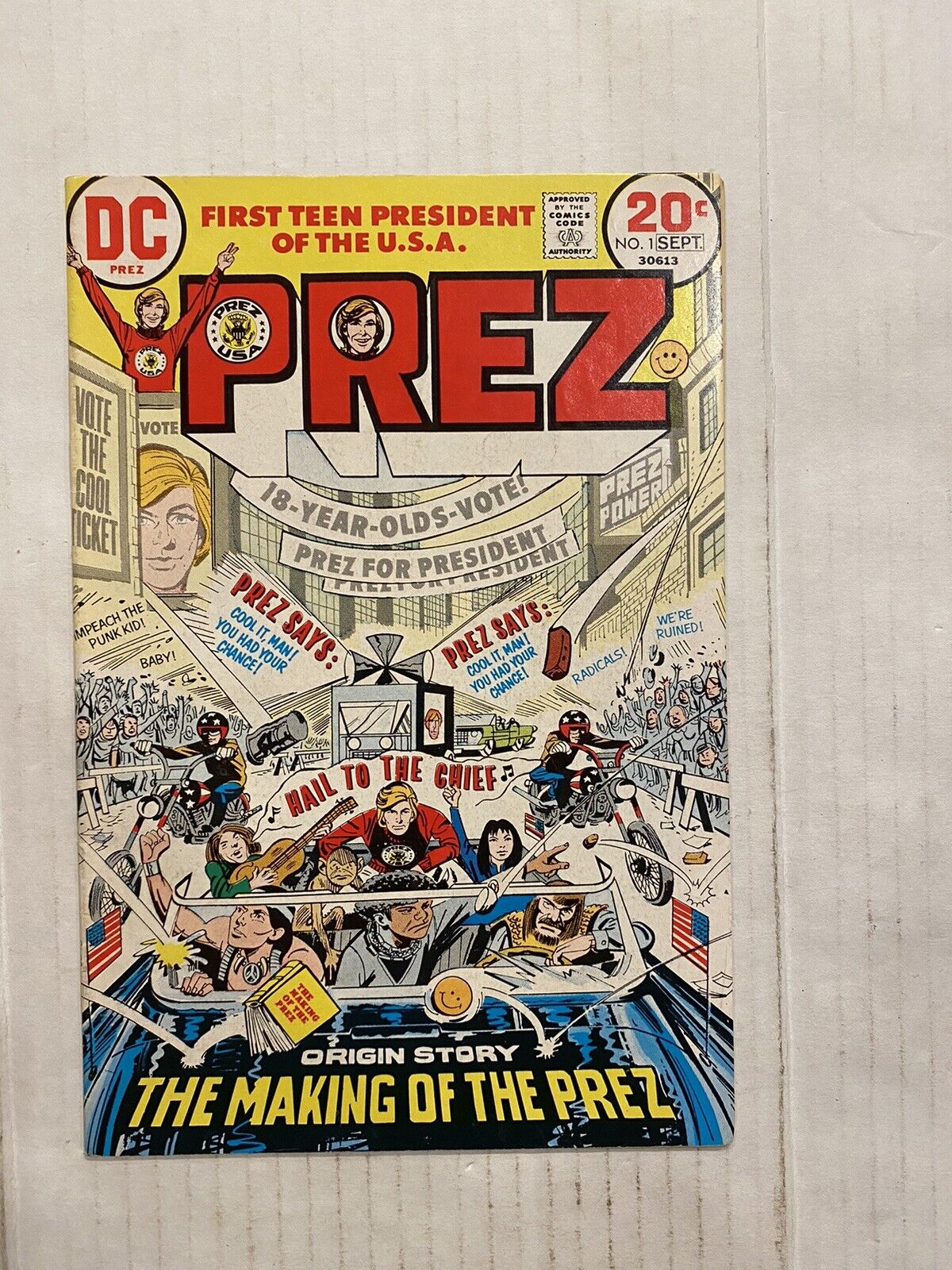 Prez #1 Sept 1973 Bronze Age DC Comics