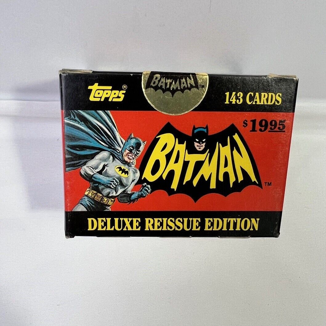 1966 Topps Batman 1989  Deluxe Reissue 143 Card Set Sealed, with Acrylic Case