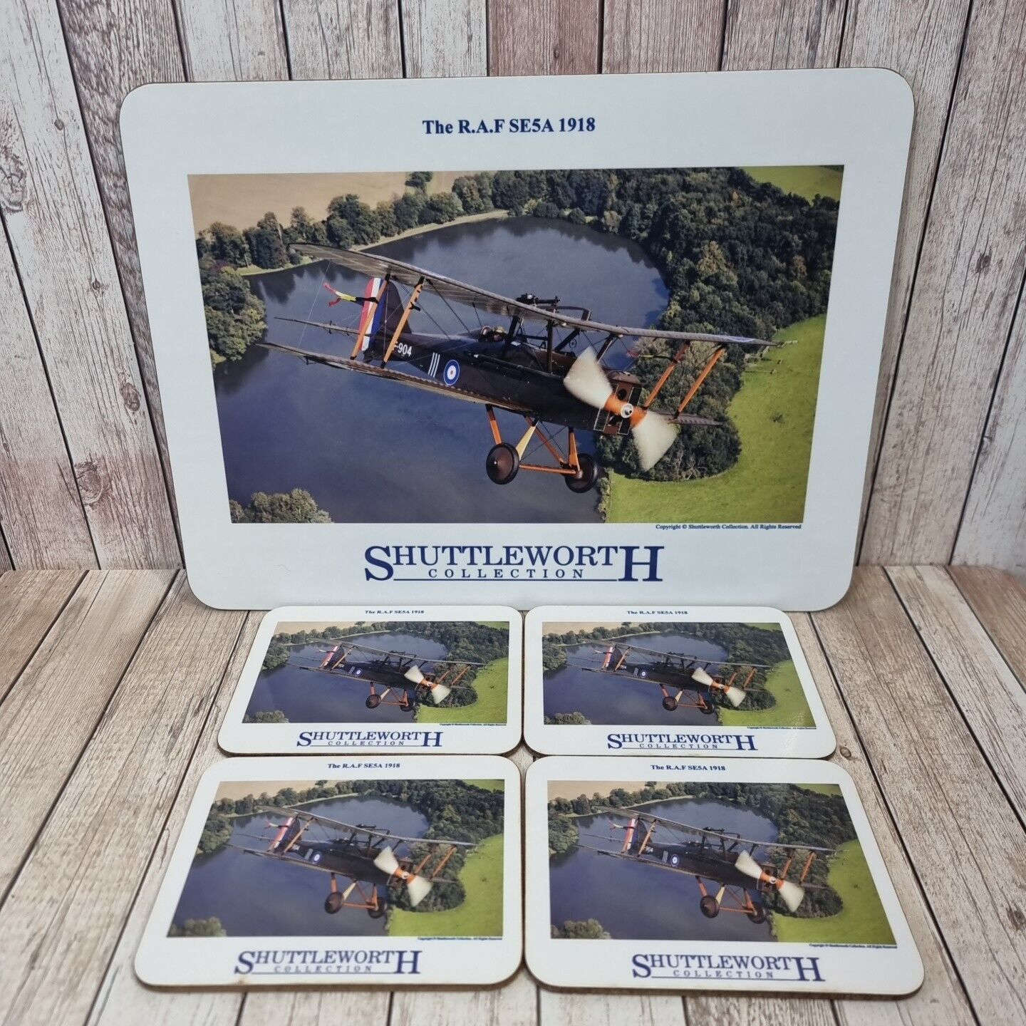 Shuttleworth Aircraft Collection Hawker Sea Hurricane Placemat and Coaster Set