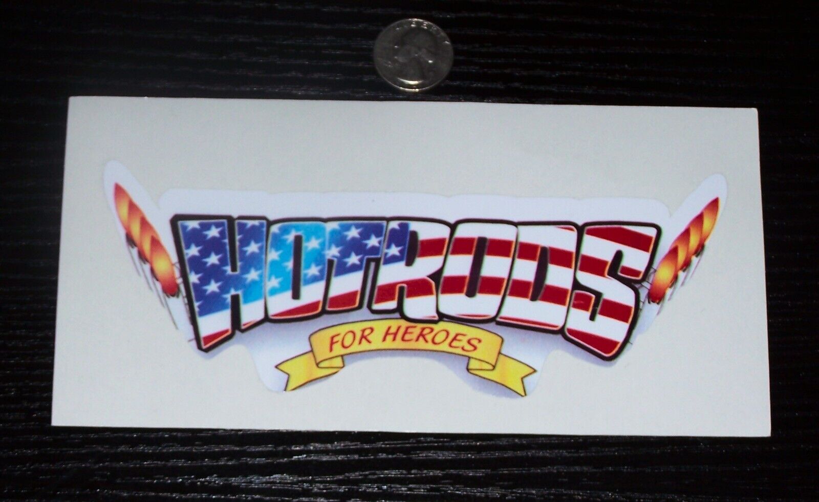 Original Hot Rod For Heroes  -  Sticker  NHRA  Hot Rod  Nascar