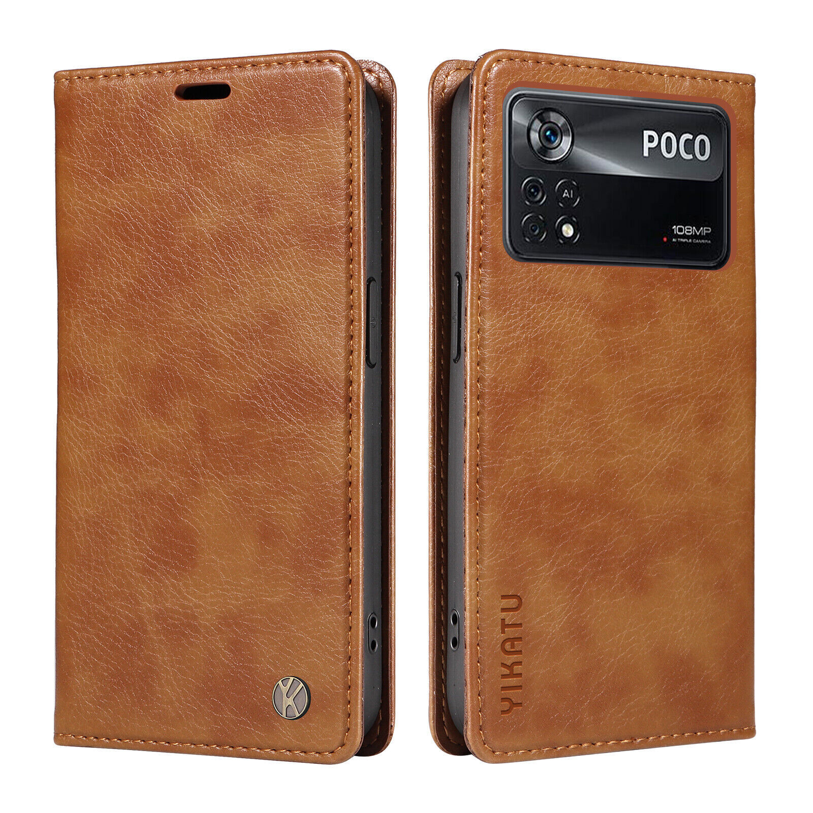 For Xiaomi Poco X5 X4 X3 Pro M3 M4 F5 Magnetic Leather Flip Wallet Phone Case
