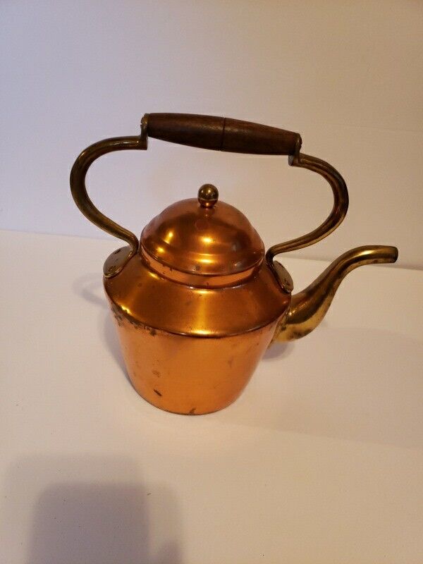 VTG Tagus Copper Tea Kettle  #R 58 Portugal 1960\'s