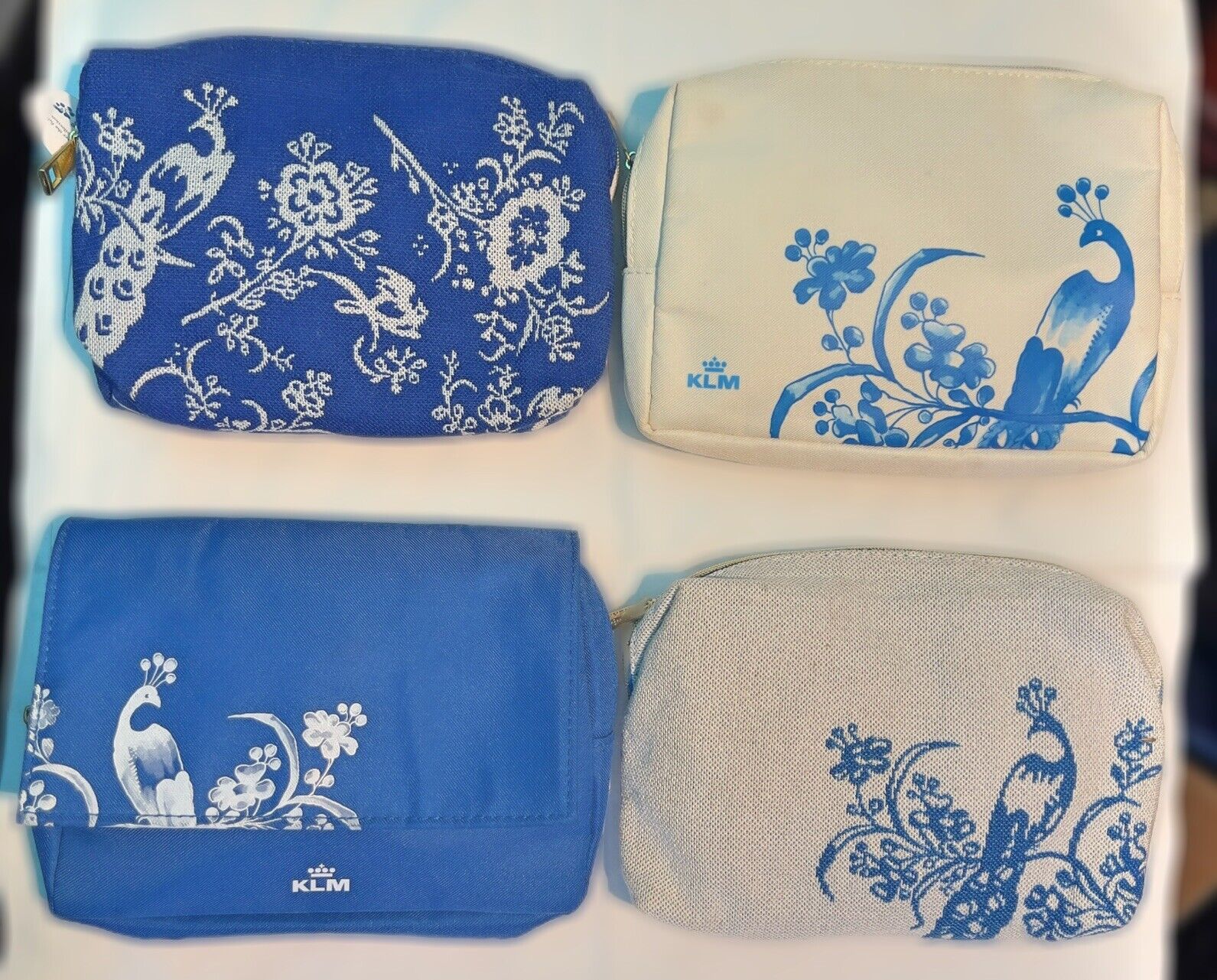 KLM Airlines Amenity Kit  Set Of 4 Different