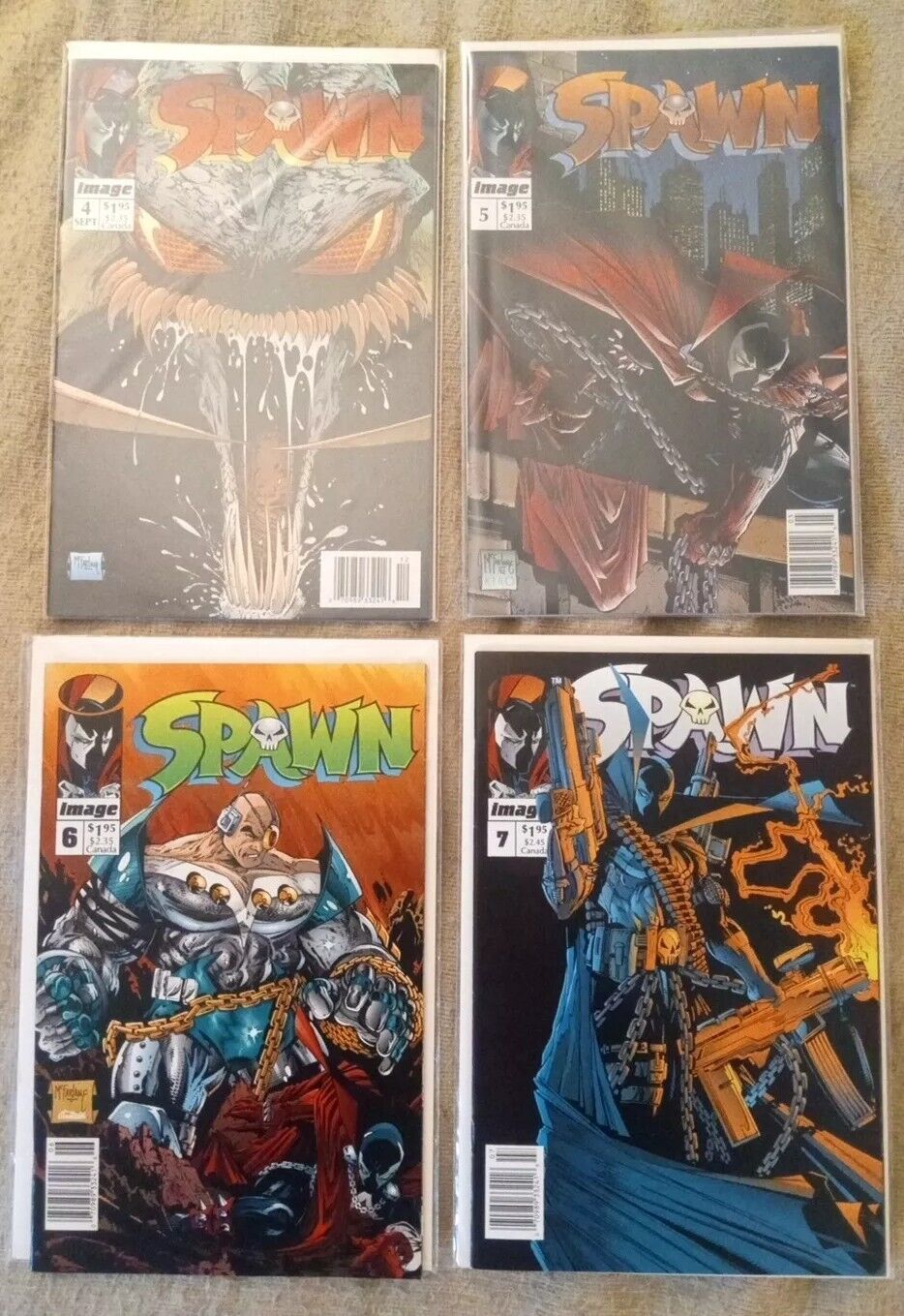 Spawn Newsstand Comic Book Lot Of 4