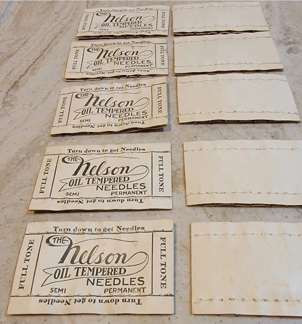 Vintage Victrola Phonograph Record Player Needles Nelson  Full Tone 1 Pack
