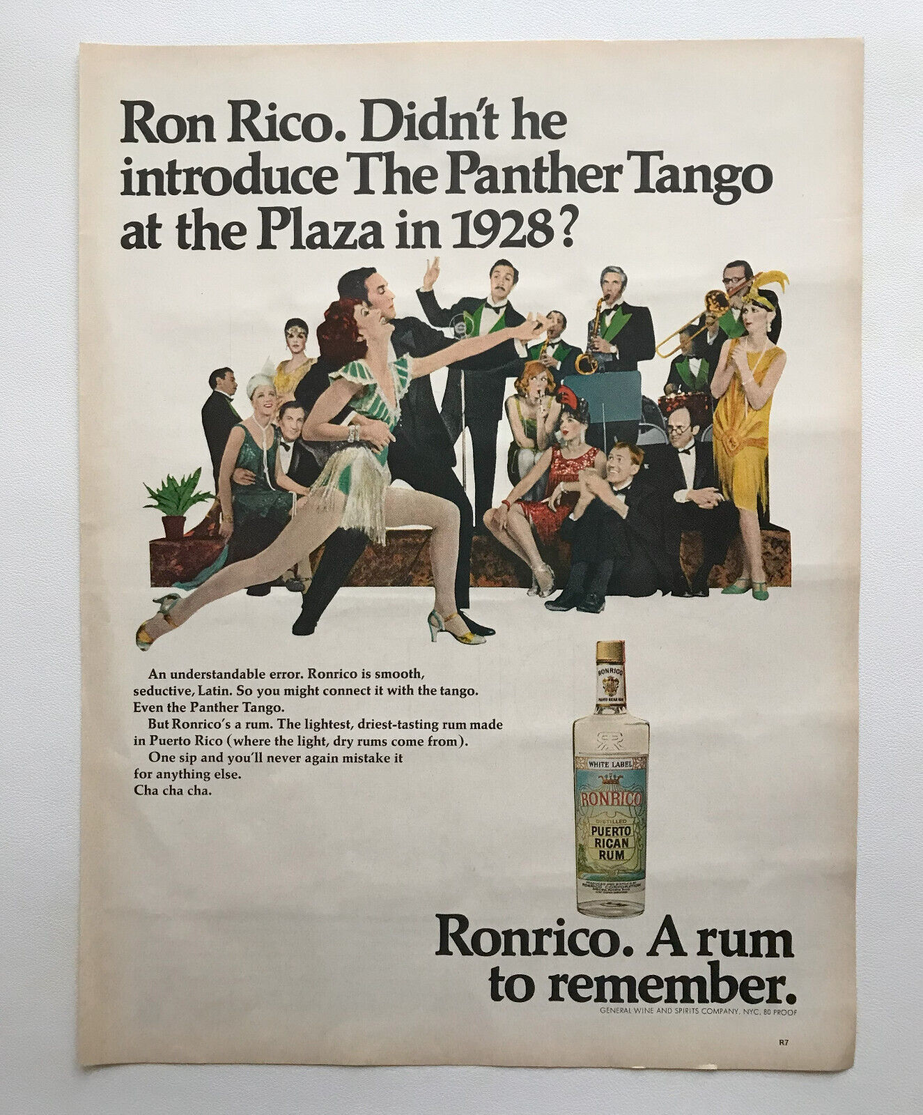 1967 Ronrico Puerto Rican Rum,  The Peace Corps Vintage Print Ads