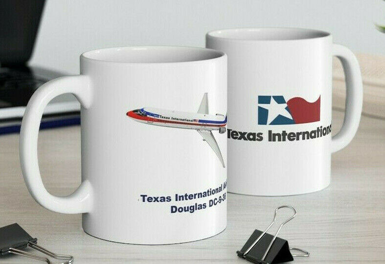 Texas International Airlines DC-9-30 Coffee Mug