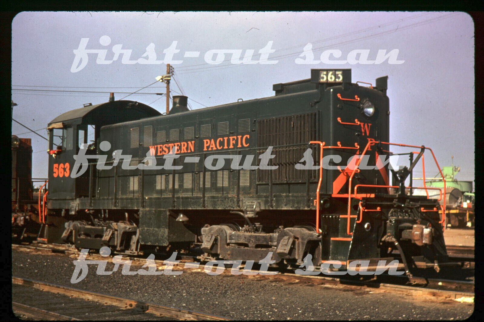 R DUPLICATE SLIDE - Western Pacific WP 563 ALCO S-4