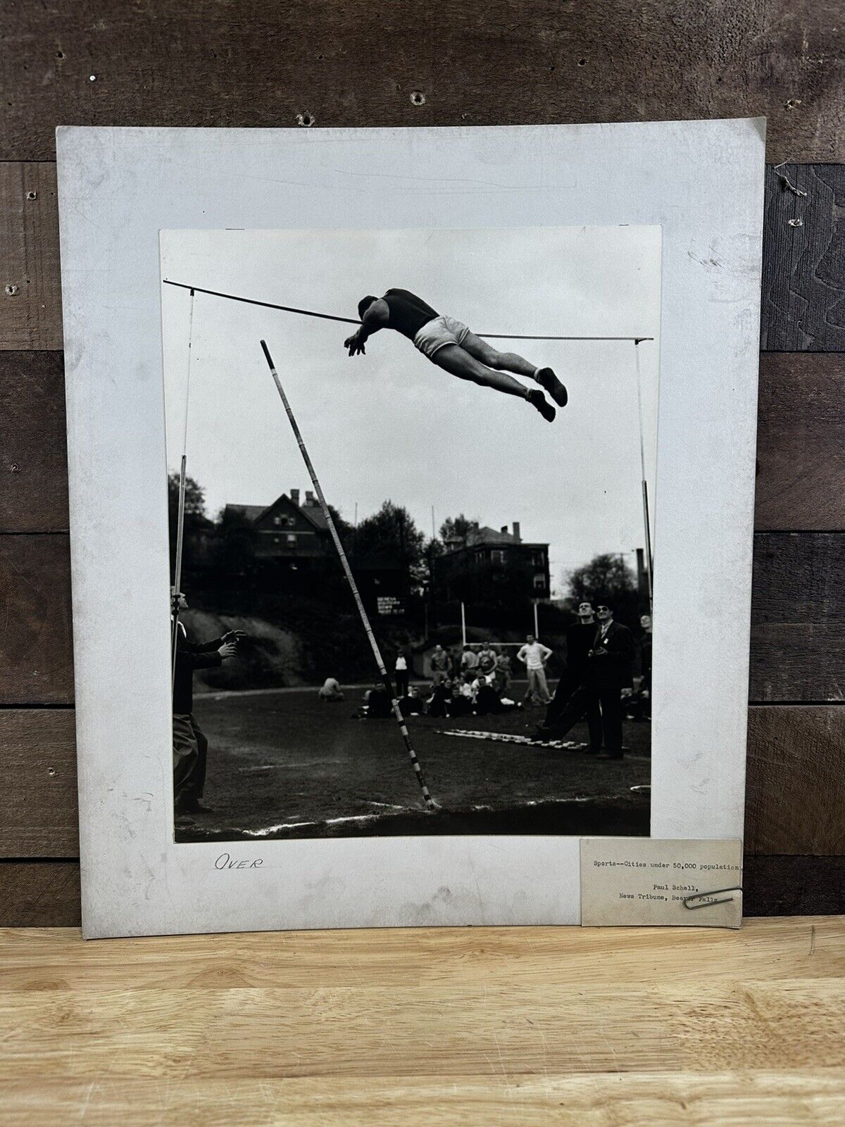 Vintage Allegheny, PA Polevault Record Photo 