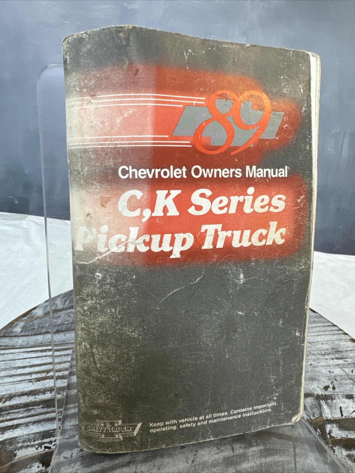 89 1989 Chevrolet C/K Series Pickup Truck Owners Manual
