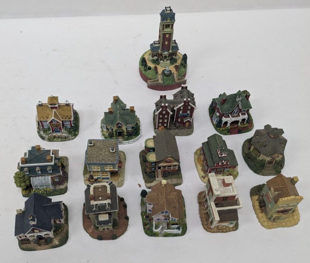 Large Lot of (15) International Resources Liberty Village Miniatures