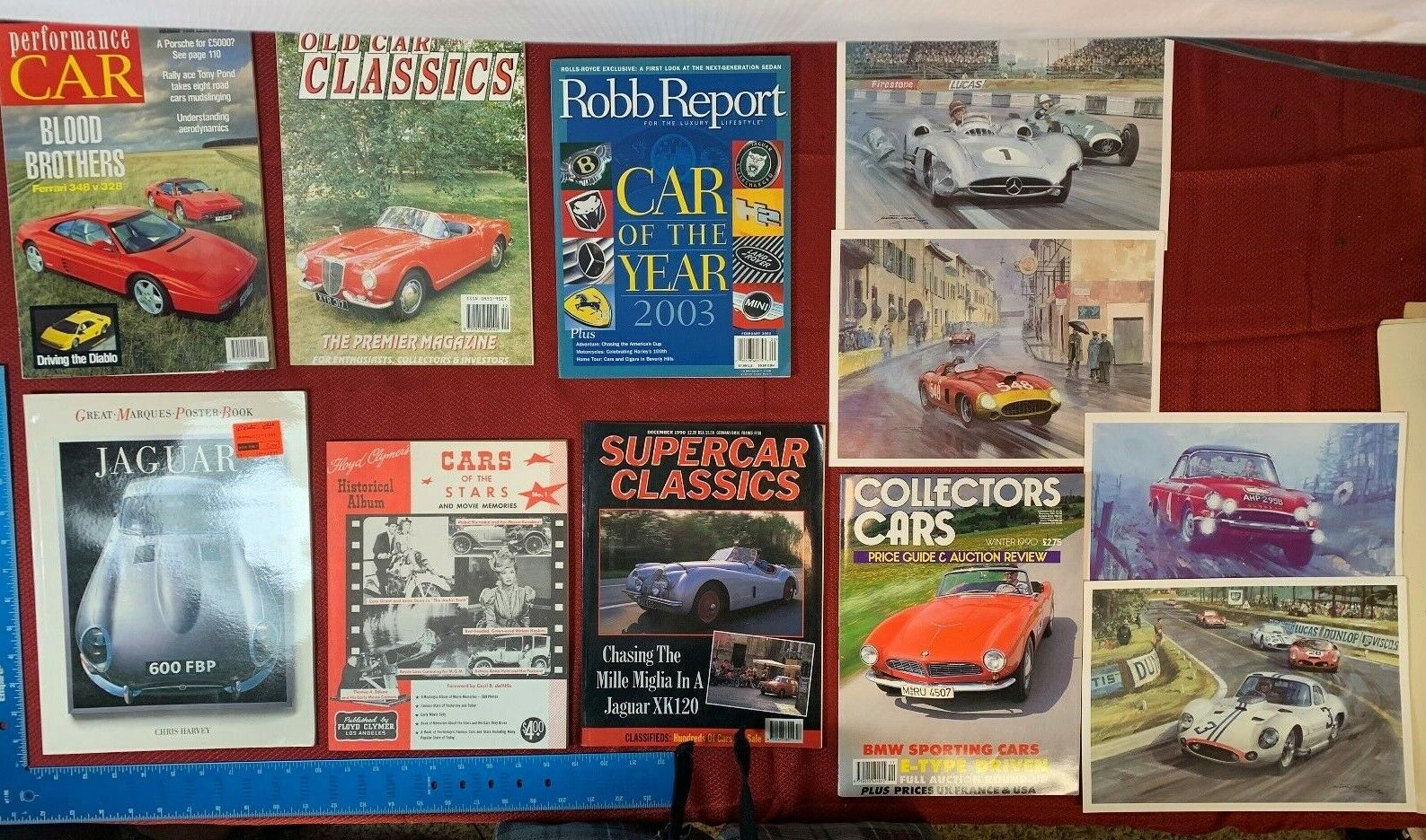 VINTAGE LOT OF 7 AUTOMOBILE CAR MAGAZINES FROM THE EARLY 1990'S 2000'S    YT47