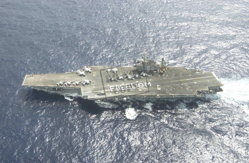 US Navy USN aircraft carrier USS Kitty Hawk N4 8X12 PHOTOGRAPH