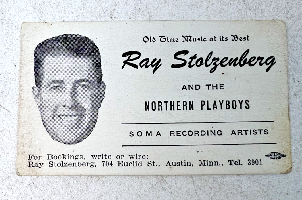 Vintage 1950s Ray Stolzenberg Advertising Card