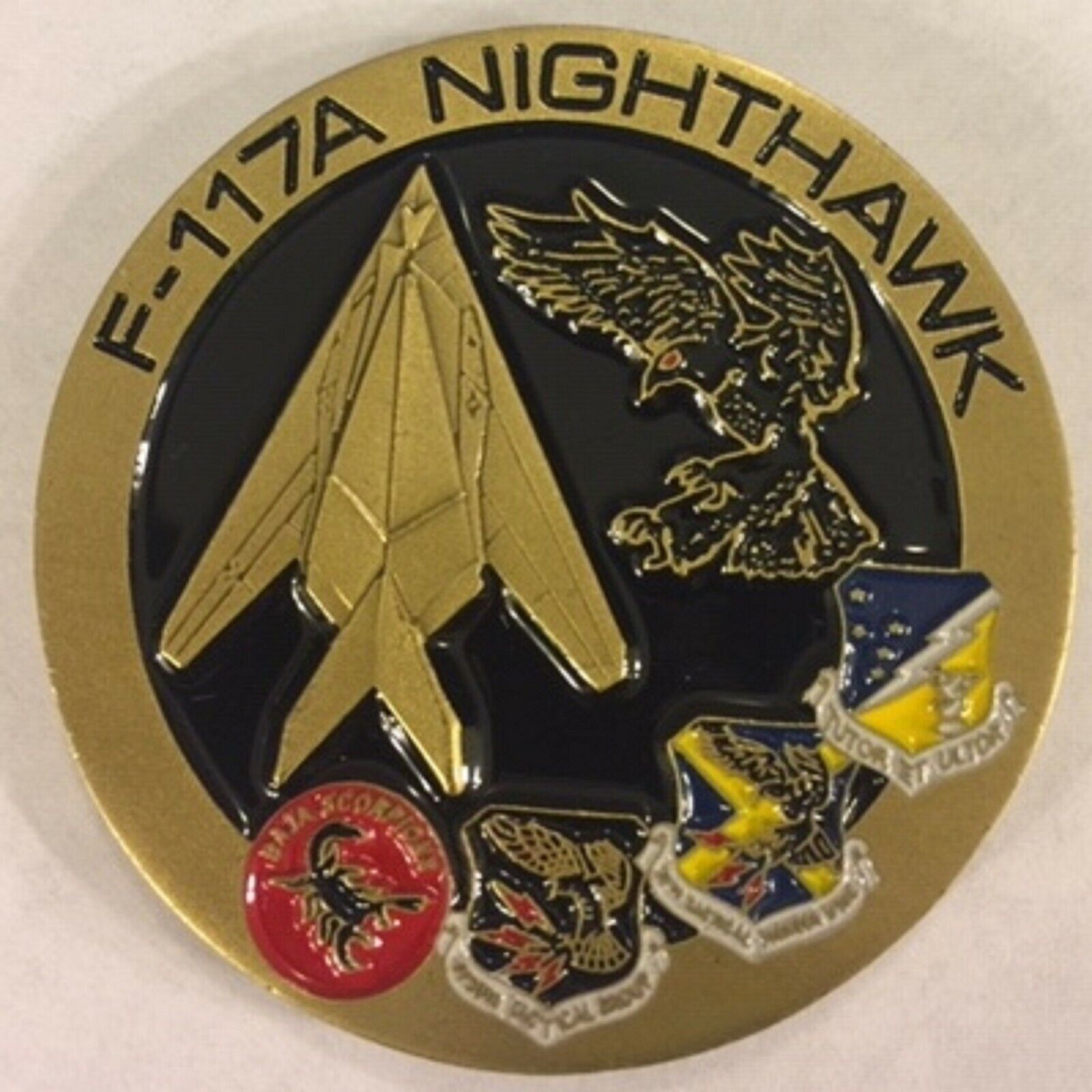 AIR FORCE V-117A NIGHTHAWK STEALTH FIGHTER CHALLENGE COIN 