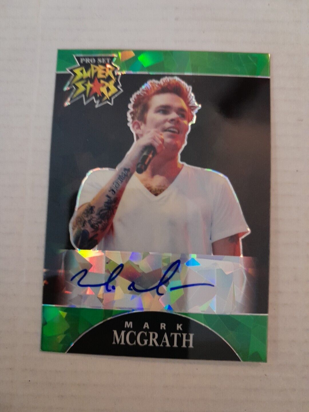 Mark Mcgrath /5 Green Ice Pro Set Superstar Autograph Card 2021 Leaf Pop Century