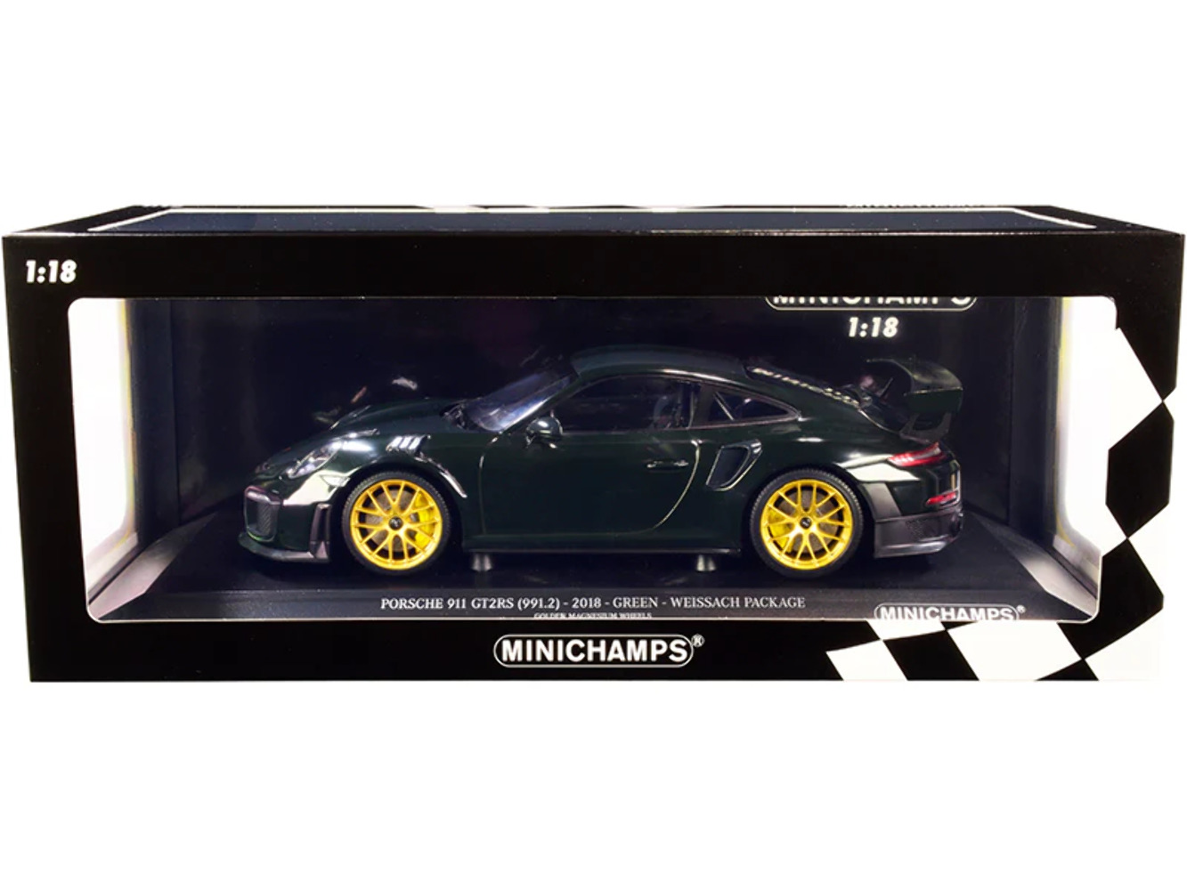 2018 Porsche 911 GT2RS (991.2) Weissach Package Dark Green with Carbon Stripes a