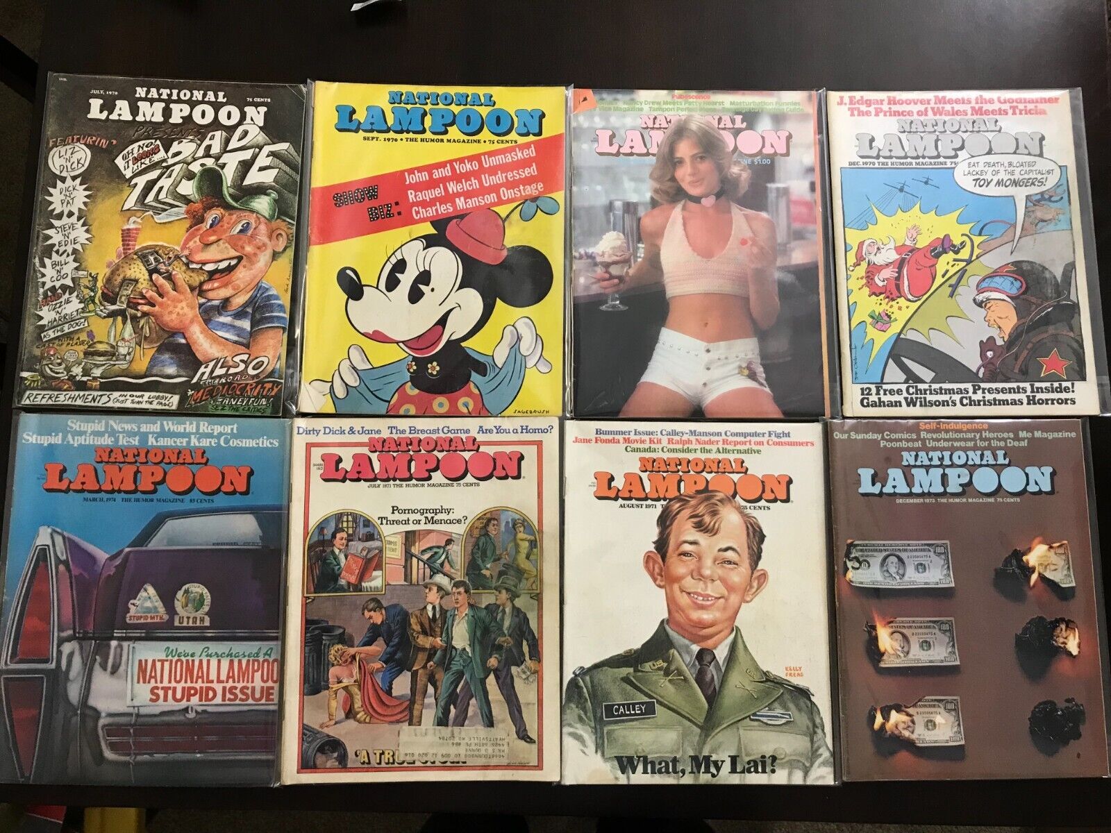NATIONAL LAMPOON Lot of (11) VINTAGE Magazines 1970s