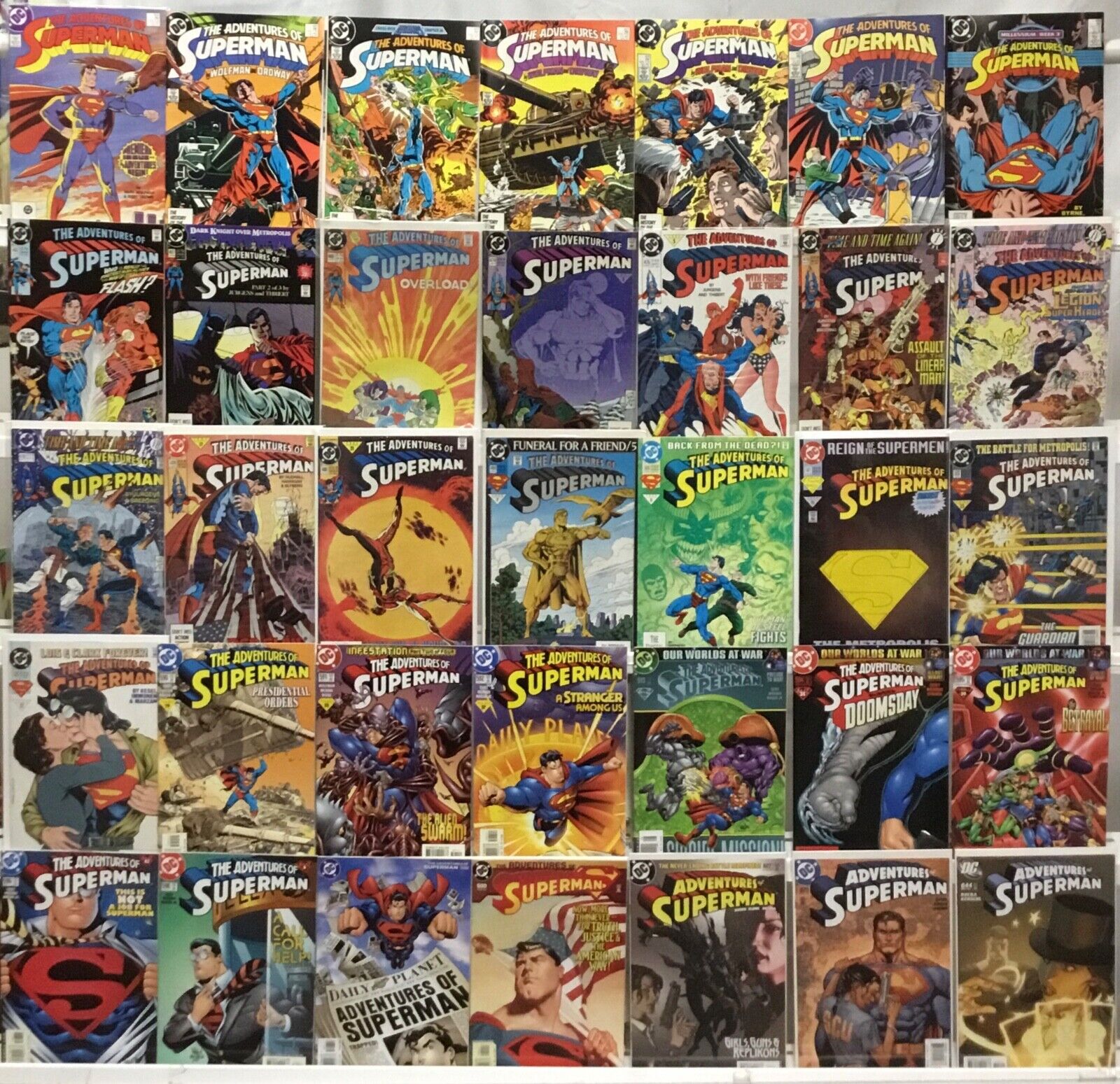 DC Comics - Adventures of Superman 1st Series - Comic Book Lot of 35 Issues