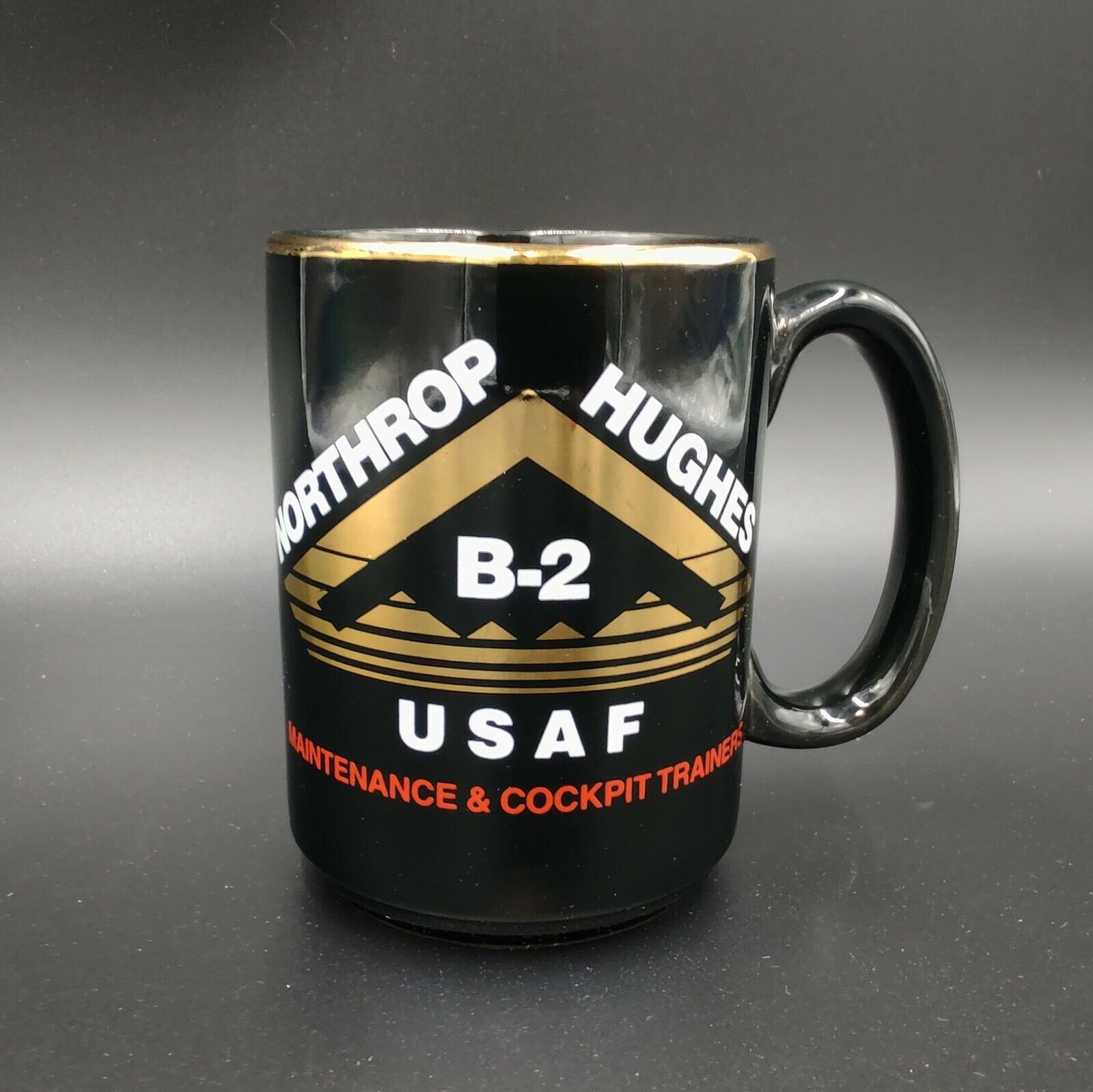 Vintage Northrop Hughes B2 USAF Maintenance And Cockpit Trainers Coffee Mug