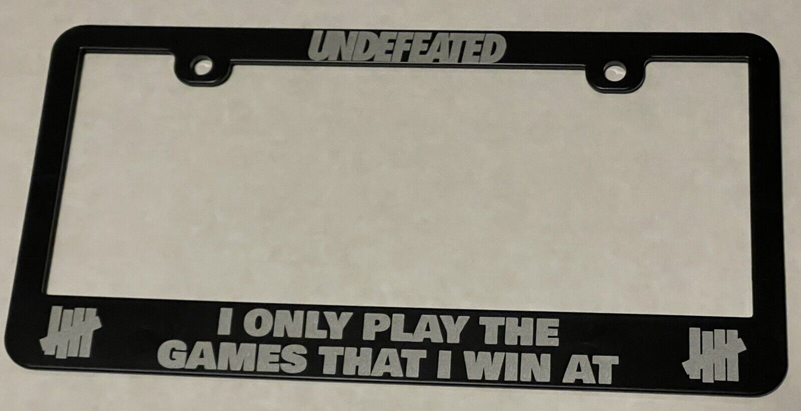 Undefeated License Plate Holder