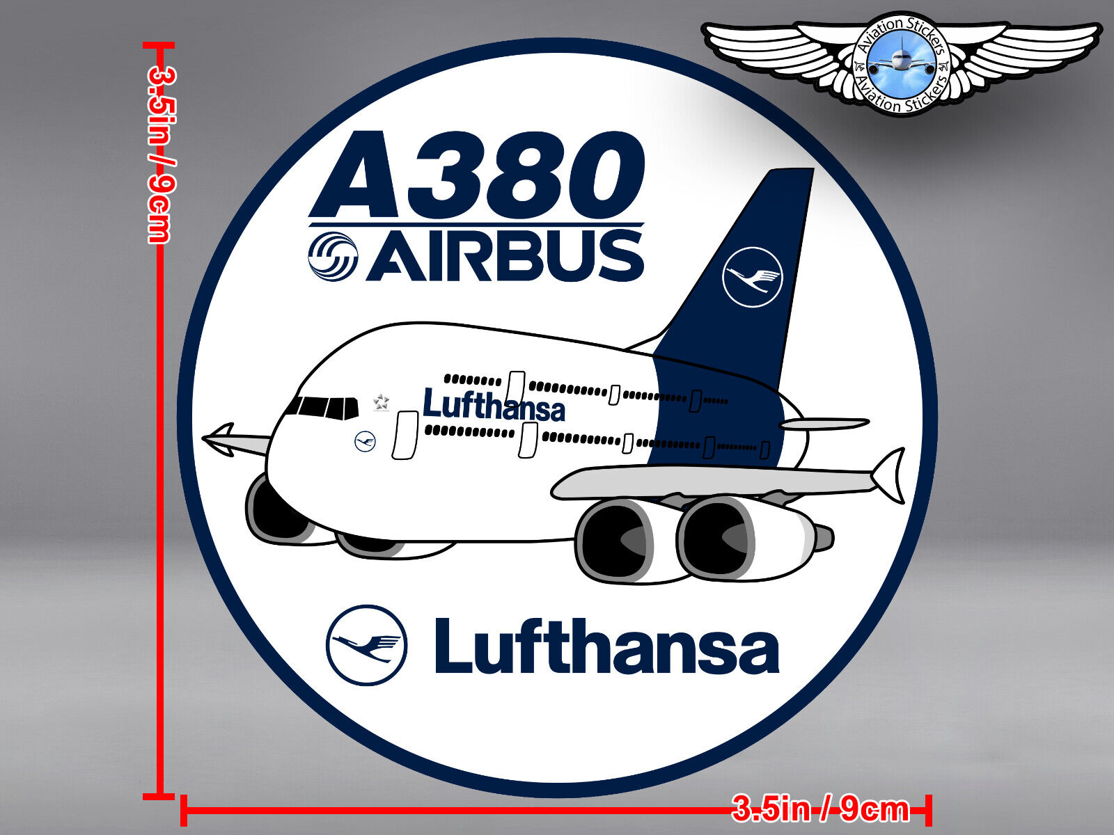 LUFTHANSA PUDGY AIRBUS A380 A 380 IN NEW LIVERY DECAL / STICKER