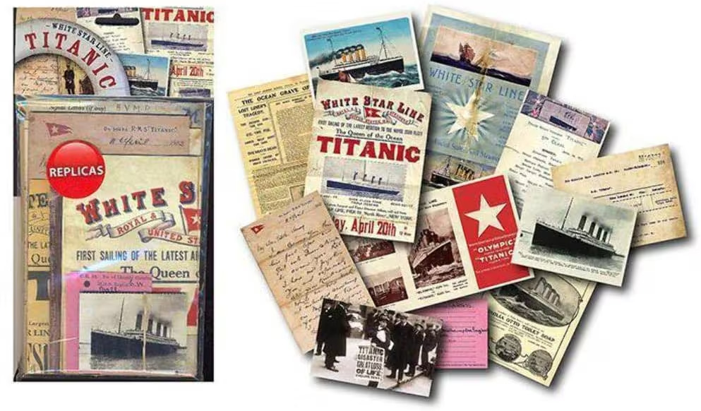 RMS TITANIC HUGE bundle of replica documents- You get them all