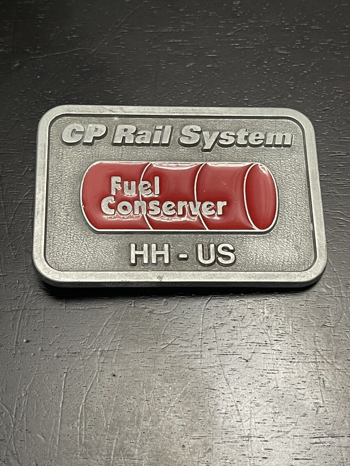 VintageCanadian Pacific Railway CP Rail System Fuel Conserver HH-US Belt Buckle