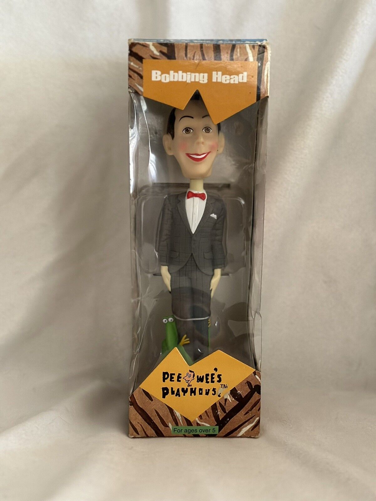 Pee Wee Herman Bobbing Head Doll (Bobblehead) 2000 NOS Rare