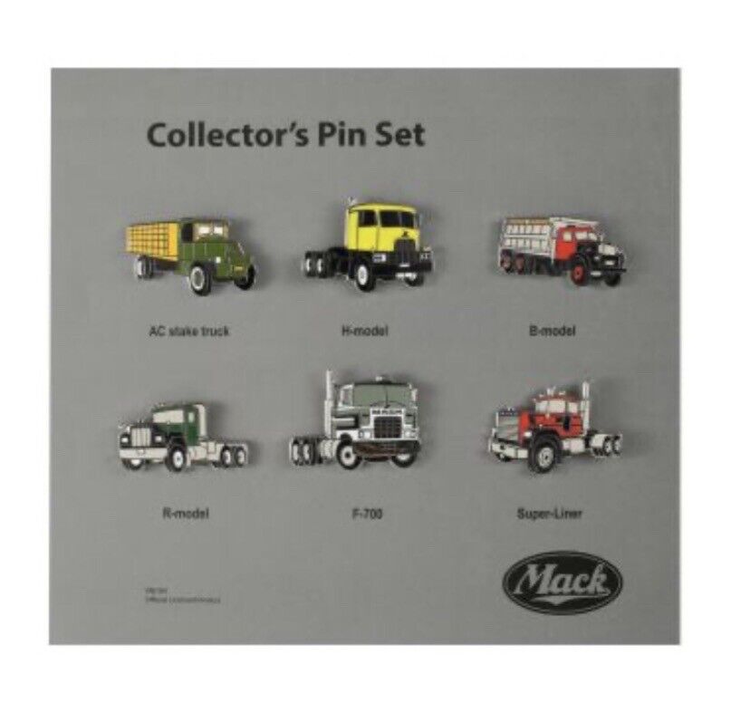 Mack Trucks Collectors Pin Set Classic Mack Truck Pins - Official Merchandise
