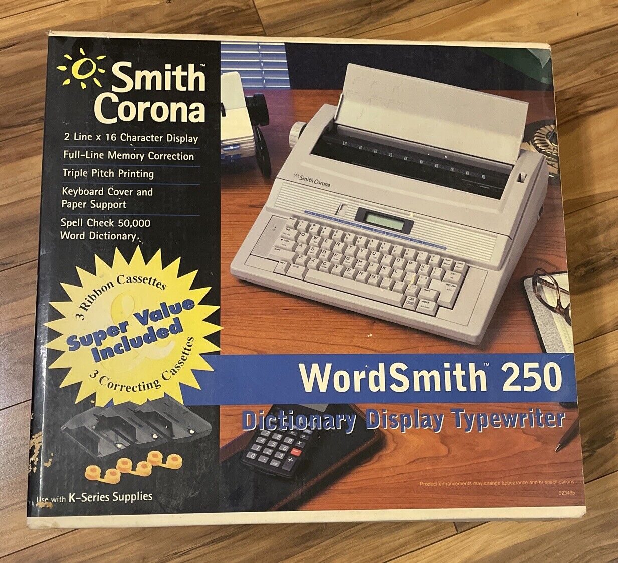 Open Box Smith Corona Wordsmith 250 KA 13 Electronic Typewriter W/Box Manual