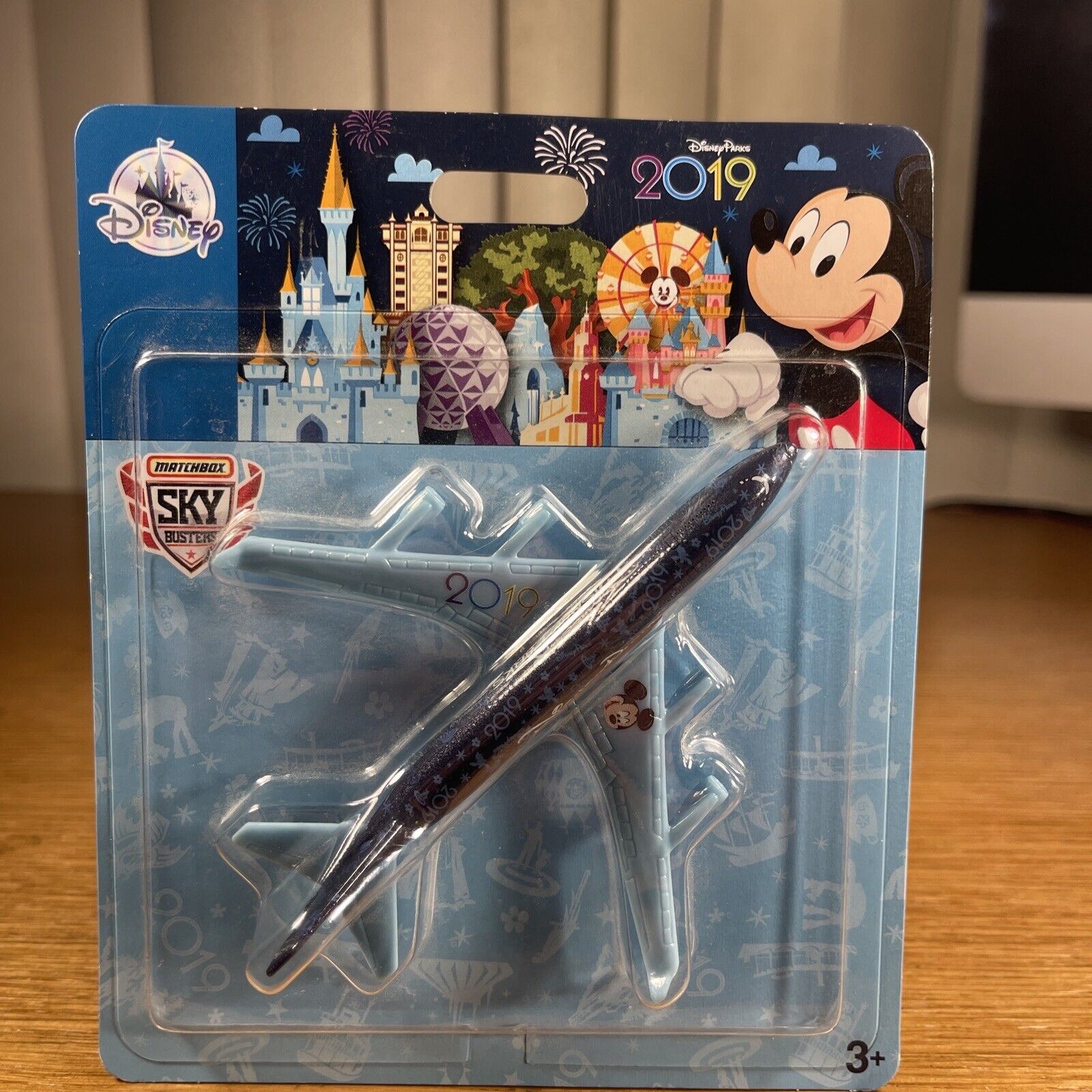 Disney Parks 2019 Mattel Matchbox Mickey Mouse Sky Busters Diecast Plane NEW