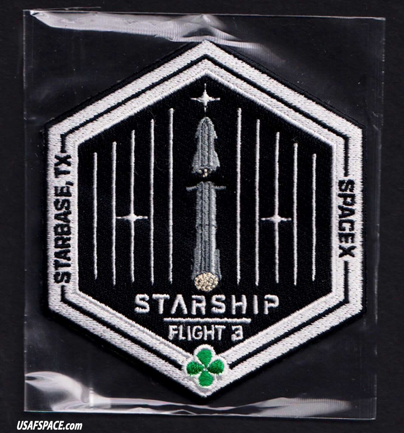 Authentic SPACEX STARSHIP TEST FLIGHT-3 SUPER HEAVY STARBASE, TX Mission PATCH