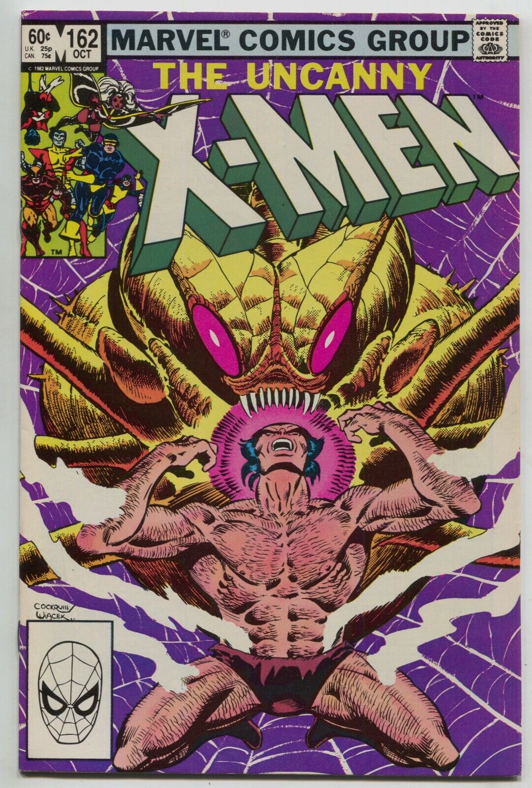 Uncanny X-Men 162 Marvel 1982 NM Wolverine Brood Chris Claremont