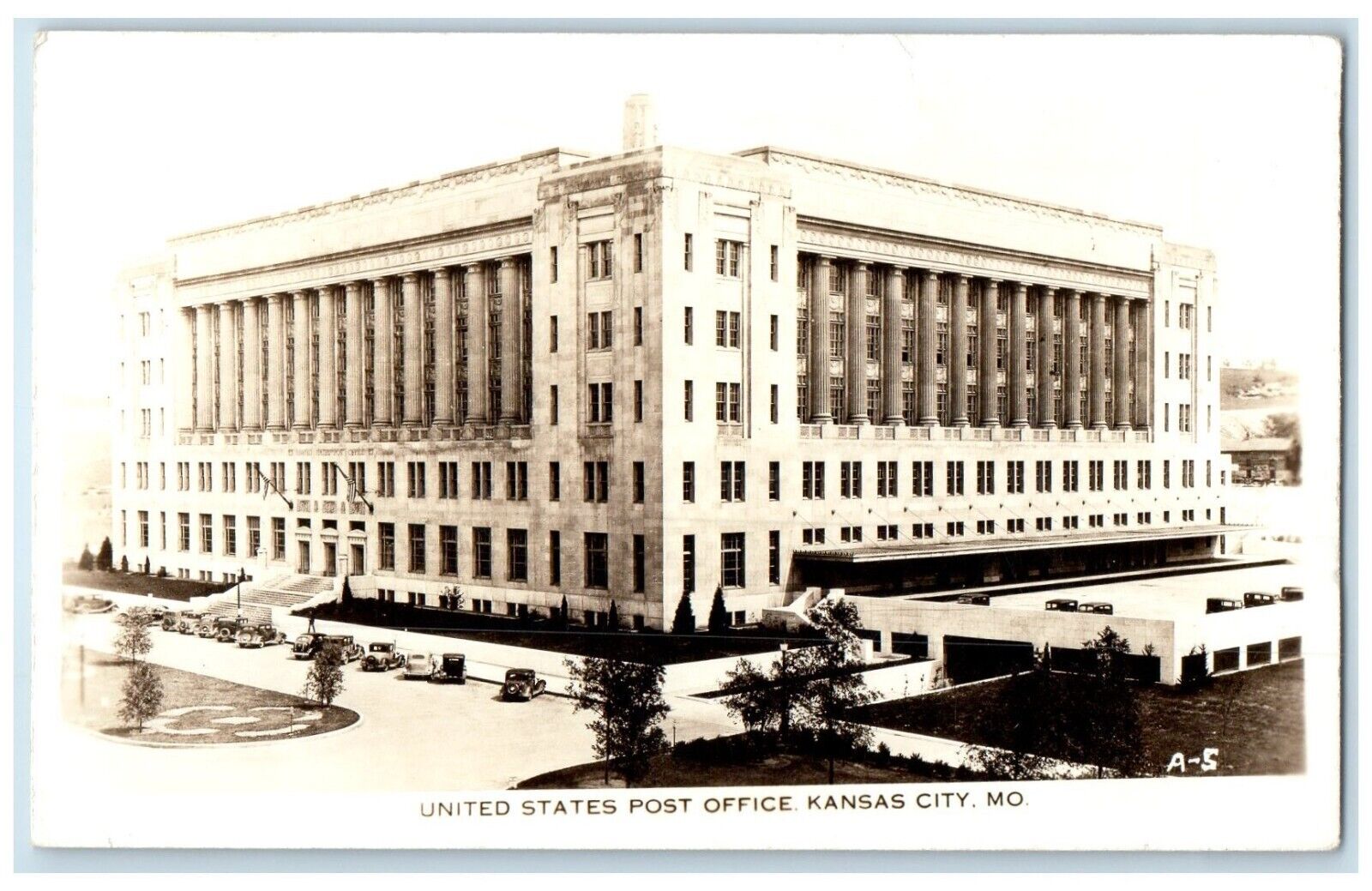 1946 United States Post Office Kansas City Missouri MO RPPC Photo Postcard