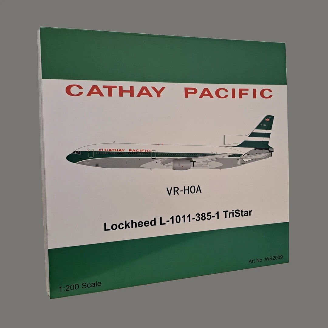 WB Models Cathay Pacific L-1011-385-1 Tristar VR-HOA Scale 1/200 WB2009