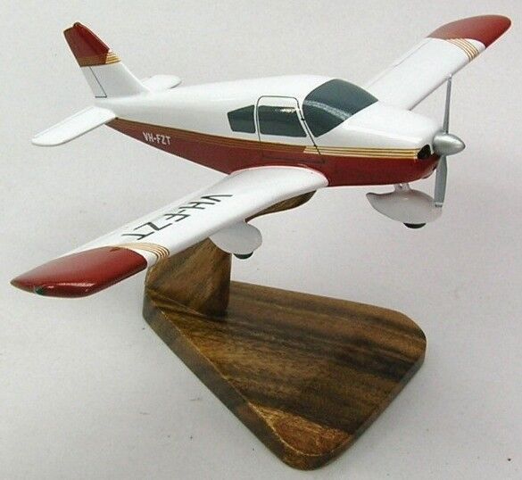 Piper PA-28-140 Cherokee Airplane Desktop Kiln Dried Wood Model Small New