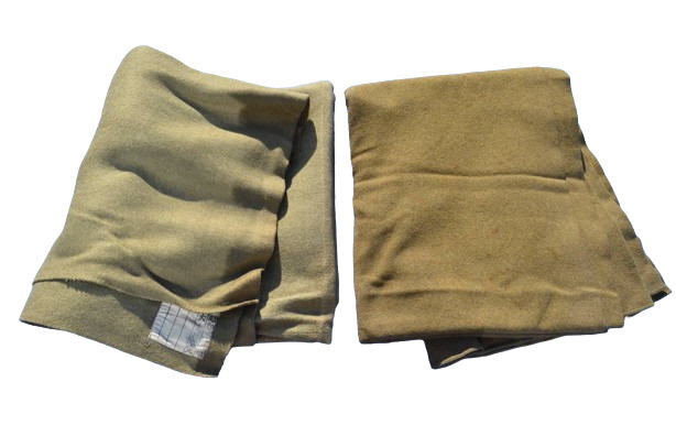 Former Japanese Army Blanket & Fabric Scraps 2 Piece Set 1945 WW2 IJA T202401Y