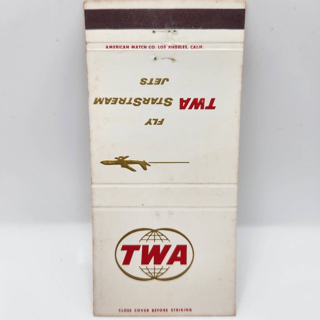 Vintage Matchbook TWA Airlines Starstream Jets