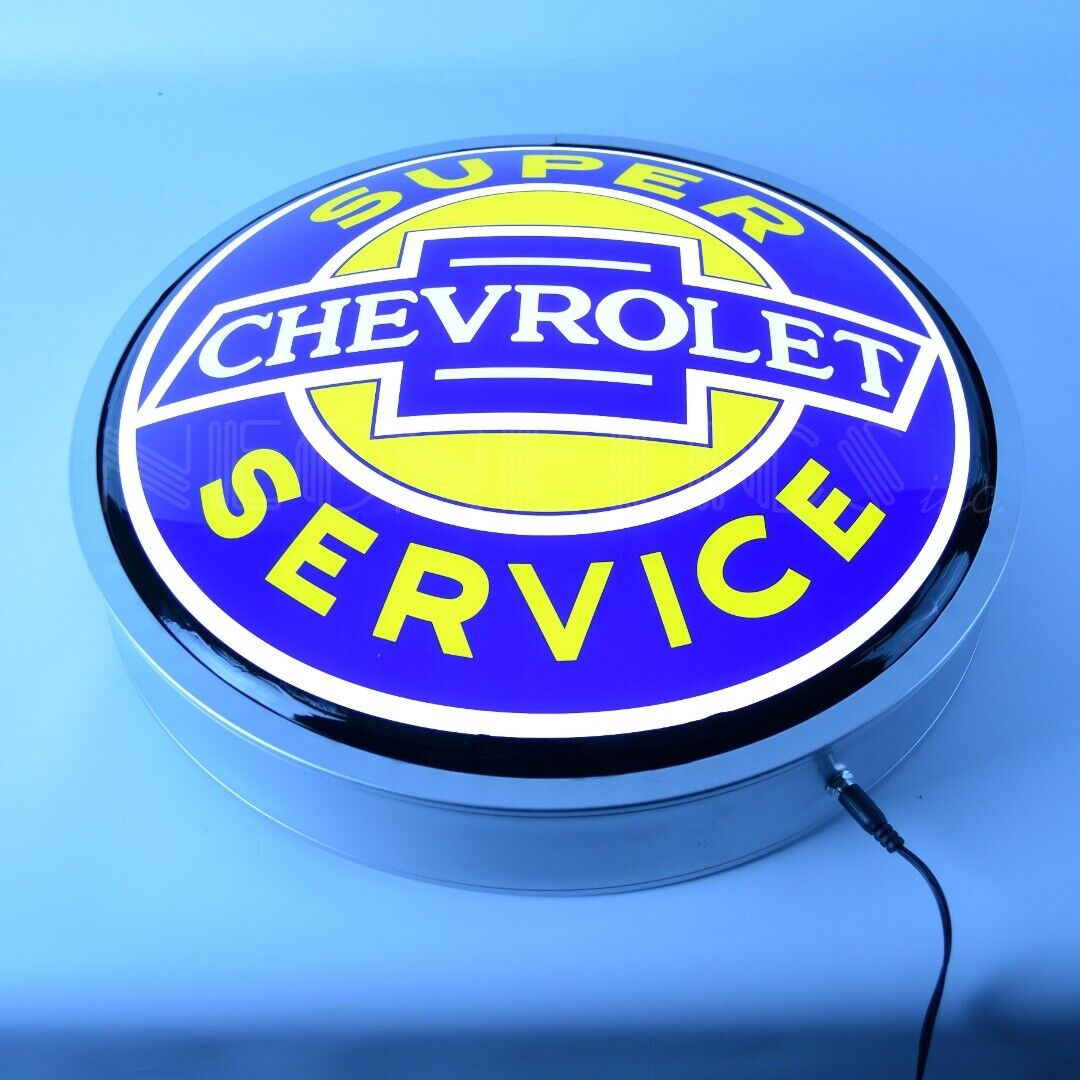 Super Chevrolet Service Backlit Led Neon Lighted Sign 15\