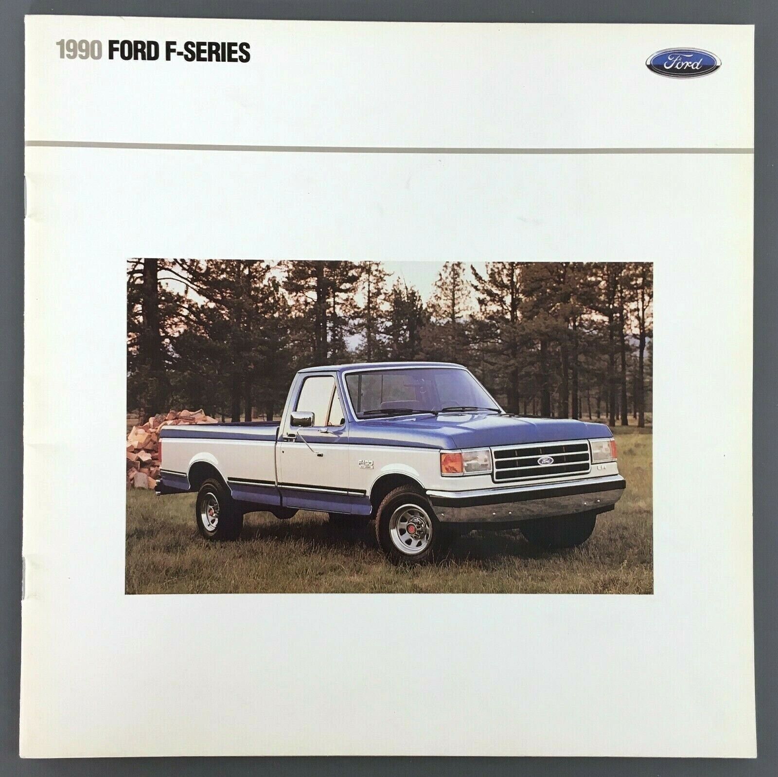 1990 Ford F Series Pickup Showroom Sales Booklet Dealership Auto Car Brochure