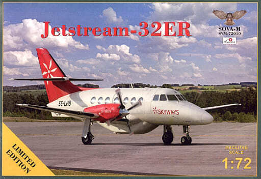 1/72 British/BAE/Jet Stream 32ER Single Passenger aircraft (SOVA-M)