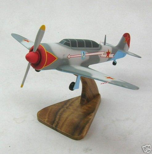 Yakovlev Yak-11 Moose Airplane Desktop Kiln Wood Model Regular  New